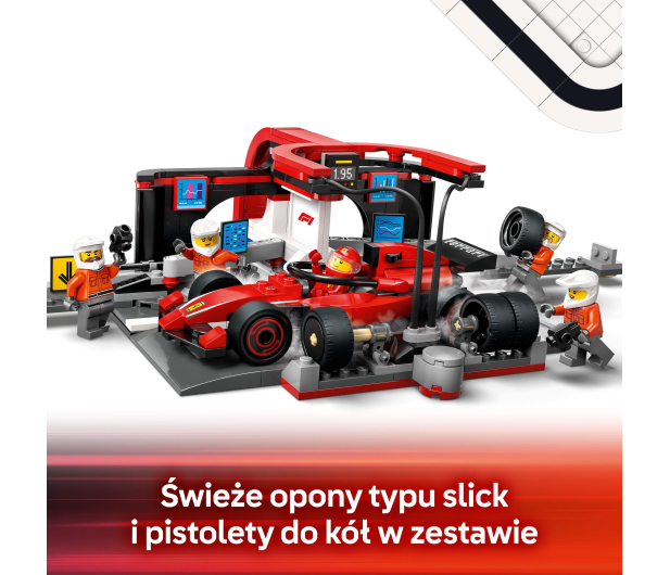 LEGO City 60443 F1® Pit stop i mechanicy z bolidem Ferrari - 1298083 - zdjęcie 6